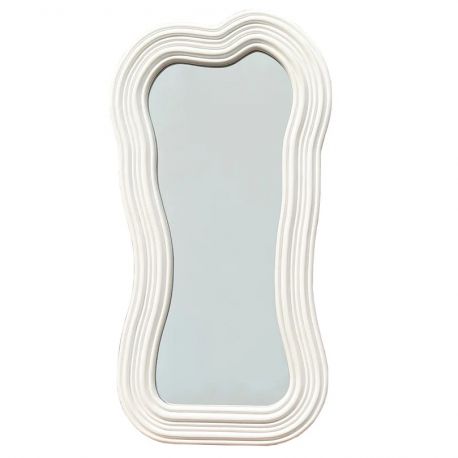 Oglinzi - Oglinda de perete decorativa Alice II 100cm alb A-45943 VC