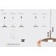 Pendule, Lustre suspendate - Lustra/Pendul LED design modern LIDIA alb MA-8979