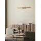 Aplice, corpuri de iluminat pentru pereti - Aplica de perete LED design modern liniar LINEAL aurie MA-8964