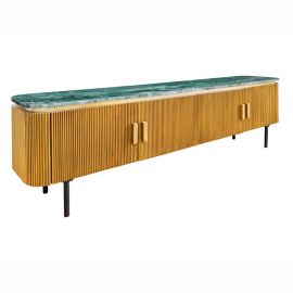 Comode - Comoda TV design retro cu blat din marmura Veneziano 160cm A-44534 VC
