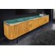 Comode - Comoda TV design retro cu blat din marmura Veneziano 160cm A-44534 VC