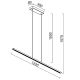 Pendule, Lustre suspendate - Lustra LED suspendata design modern liniar LINEAL aurie MA-8955