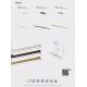 Pendule, Lustre suspendate - Lustra LED suspendata design modern liniar LINEAL negru MA-8957