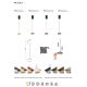 Pendule, Lustre suspendate - Pendul LED stil minimalist PICCOLA alb MA-9030