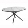Masa ovala extensibila, Ceramica Alba, MIKADO 120-160cm A-46503 VC 