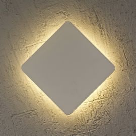 Aplice, corpuri de iluminat pentru pereti - Aplica LED stil ambiental BORA BORA square 3000K 6W alba MA-C0103