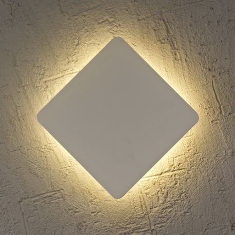 Aplice, corpuri de iluminat pentru pereti - Aplica LED stil ambiental BORA BORA square 3000K 6W alba MA-C0103