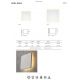 Aplice, corpuri de iluminat pentru pereti - Aplica LED stil ambiental BORA BORA square 3000K 6W alba MA-C0103
