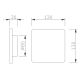 Aplice, corpuri de iluminat pentru pereti - Aplica LED stil ambiental BORA BORA square 3000K 6W alba MA-C0103
