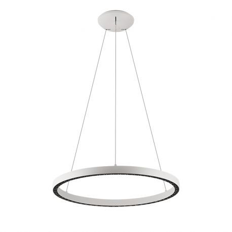 Pendule, Lustre suspendate - Lustra LED design circular, Diametru 62,8cm, RIUMAR alb, MA-8672