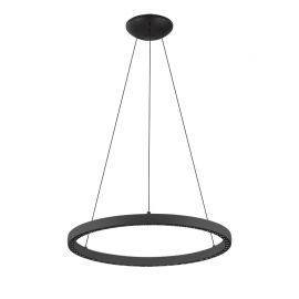 Pendule, Lustre suspendate - Lustra LED design circular, Diametru 62,8cm, RIUMAR negru, MA-8673