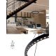 Pendule, Lustre suspendate - Lustra LED design circular, Diametru 62,8cm, RIUMAR negru, MA-8673