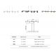 Pendule, Lustre suspendate - Lustra suspendata cu 6 spoturi SAL auriu/negru MA-8486