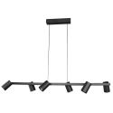 Lustra suspendata cu 6 spoturi SAL negru MA-8298