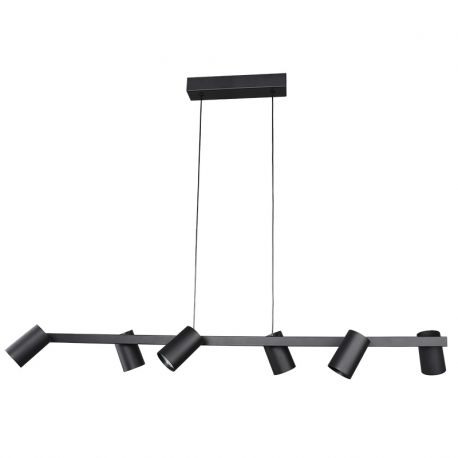 Pendule, Lustre suspendate - Lustra suspendata cu 6 spoturi SAL negru MA-8298