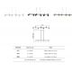 Pendule, Lustre suspendate - Lustra suspendata cu 6 spoturi SAL negru MA-8298