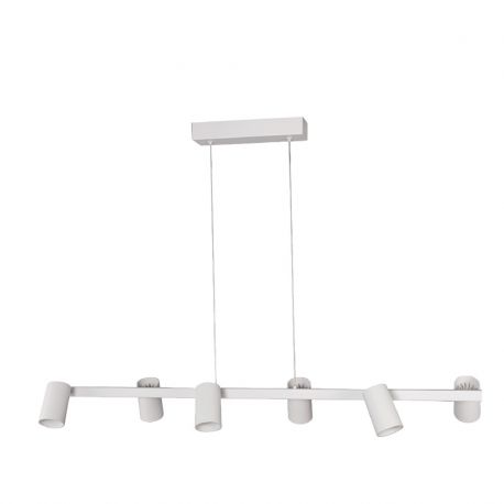 Pendule, Lustre suspendate - Lustra suspendata cu 6 spoturi SAL alb MA-8297
