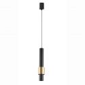 Pendul LED design minimalist 7W 3000K CLIFTON negru/ auriu MA-8565