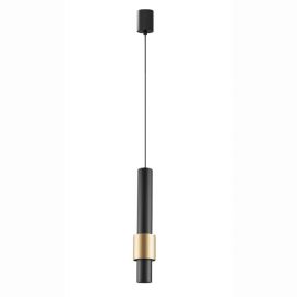 Pendule, Lustre suspendate - Pendul LED design minimalist 7W 3000K CLIFTON negru/ auriu MA-8565