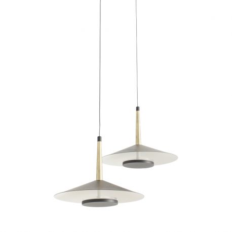 Pendule, Lustre suspendate - Lustra cu 2 pendule LED design tehnic ORION MA-7306