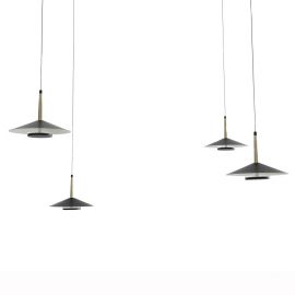 Pendule, Lustre suspendate - Lustra cu 4 pendule LED design tehnic ORION MA-7307