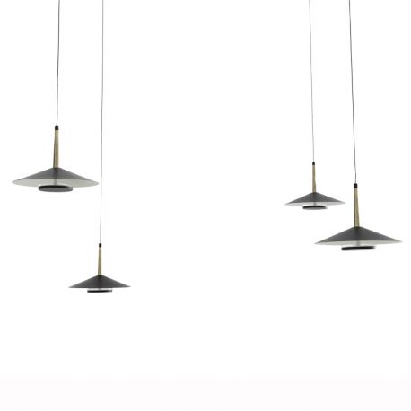 Pendule, Lustre suspendate - Lustra cu 4 pendule LED design tehnic ORION MA-7307
