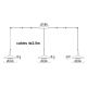 Pendule, Lustre suspendate - Lustra cu 4 pendule LED design tehnic ORION MA-7307