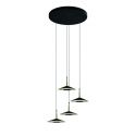 Lustra cu 4 pendule LED design tehnic ORION MA-7476