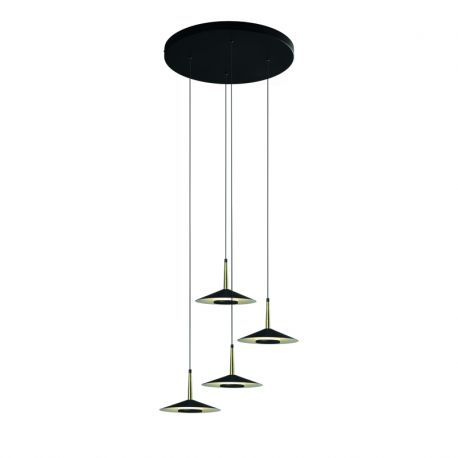 Pendule, Lustre suspendate - Lustra cu 4 pendule LED design tehnic ORION MA-7476