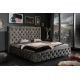 Paturi - Pat elegant tapitat cu catifea gri olive, Paris 180x200cm A-6541076 VC