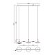 Pendule, Lustre suspendate - Lustra cu 3 pendule LED design tehnic ORION MA-7475