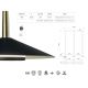 Pendule, Lustre suspendate - Lustra cu 3 pendule LED design tehnic ORION MA-7475