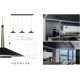 Pendule, Lustre suspendate - Lustra cu 3 pendule LED design tehnic ORION MA-7475