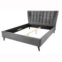 Pat dublu tapitat design modern Sixties 160x200cm, gri inchis A-6540995 VC