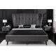 Paturi - Pat dublu tapitat design modern Sixties 160x200cm, gri inchis A-6540995 VC