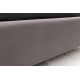 Paturi - Pat dublu tapitat design modern Sixties 160x200cm, gri inchis A-6540995 VC