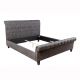 Pat dublu tapitat Kensington 160x200cm, gri inchis A-6540605 VC