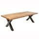 Mese dining - Masa design industrial Iron Craft X II 240cm Mango A-6540057 VC