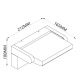 Aplice - Aplica de perete exterior LED, Protectie IP54, Senzor de miscare, Cooper negru MA-8473