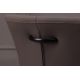 Seturi scaune, HoReCa - Set de 2 scaune, Metal, Piele Naturala, Gri Taupe, SAMSON A-45173 VC