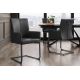 Scaune - Scaun cu brate, Metal, Piele Naturala, Negru, SAMSON A-45176 VC