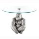 Masuta auxiliara design unicat Kong 60cm, argintiu A-45435 VC