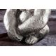 Masute Living - Masuta auxiliara design unicat Kong 60cm, argintiu A-45435 VC