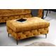 Banchete-Tabureti - Taburete elegant stil Chesterfield, Catifea, Galben Mustar, MODERN BAROCK 90cm A-44395 VC