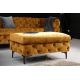 Banchete-Tabureti - Taburete elegant stil Chesterfield, Catifea, Galben Mustar, MODERN BAROCK 90cm A-44395 VC