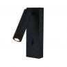 Aplica de perete, Mufa USB, LED, Tarifa III negru MA-8985