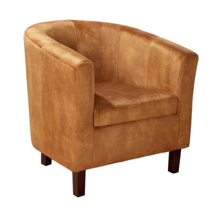 Banchete-Tabureti - Fotoliu elegant si confortabil Hemingway, Catifea, Galben Mustar A-43892 VC