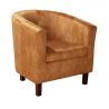 Fotoliu elegant si confortabil Hemingway, Catifea, Galben Mustar A-43892 VC