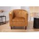 Banchete-Tabureti - Fotoliu elegant si confortabil Hemingway, Catifea, Galben Mustar A-43892 VC