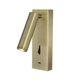 Aplice, corpuri de iluminat pentru pereti - Aplica de perete, Mufa USB, LED, Tarifa III alama antic MA-8987